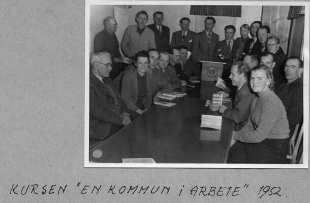 Deltagare i kursen "en kommun i arbete" 1952