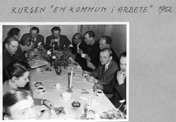 Deltagare i kursen "en kommun i arbete" 1952