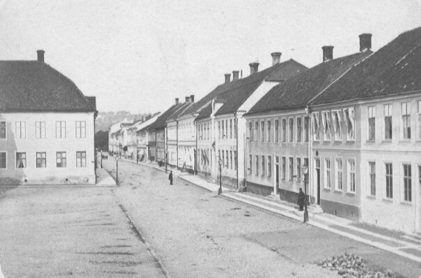 Ett av hörnen på torget