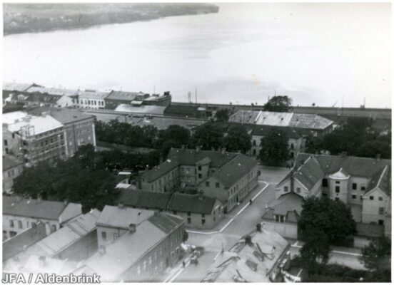 Del av  Jönköping sedd ovanifrån.