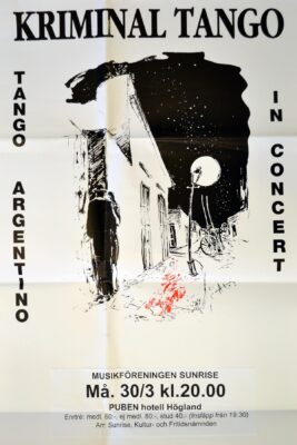Affisch: Kriminal Tango.