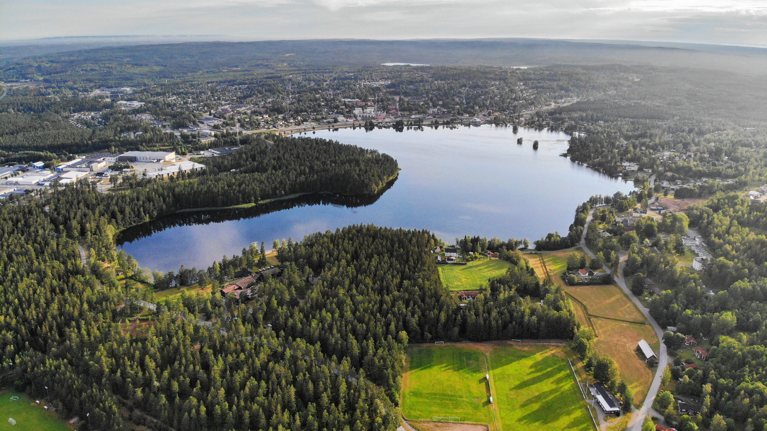 Mullsjö från ovan.