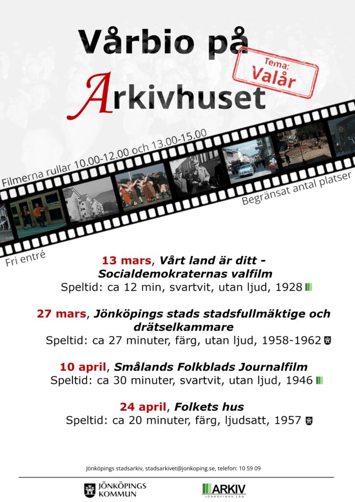 Affisch med information om evenemanget.