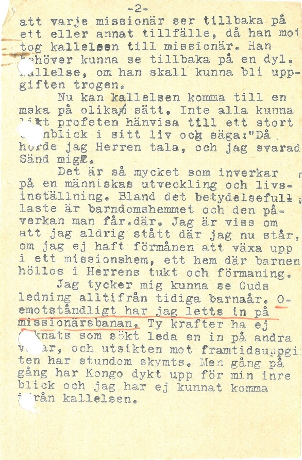 Sida 2 Hur jag blev missionär.