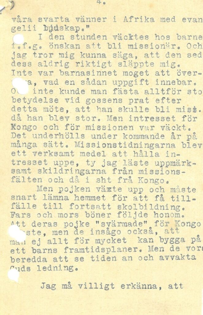Sida 4 Hur jag blev missionär.